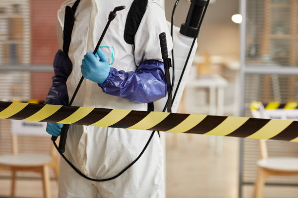 Professional Biohazard Cleanup technician working in Columbus, NC